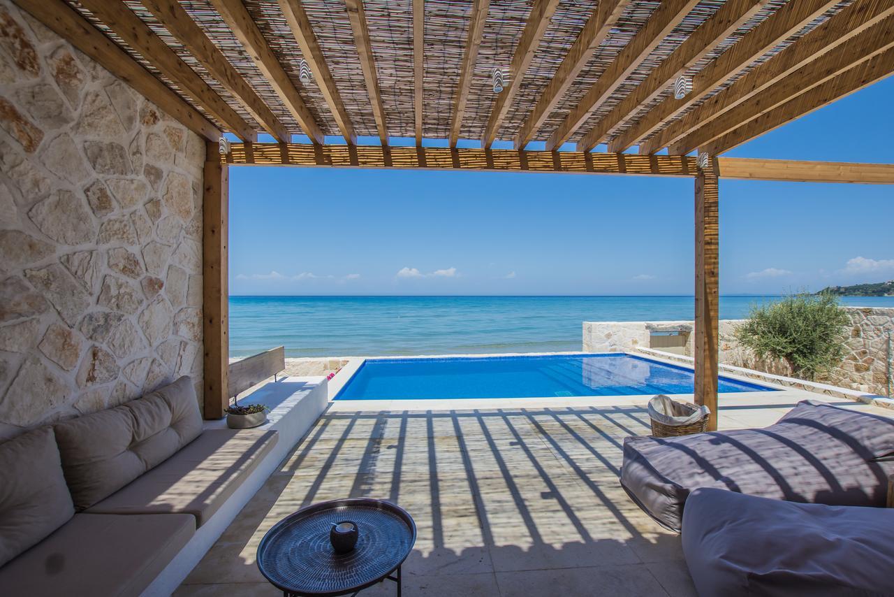 Niova Villa - Seafront, Private Pool And Ionian Sea Views, By Zantewize Аликес Екстериор снимка